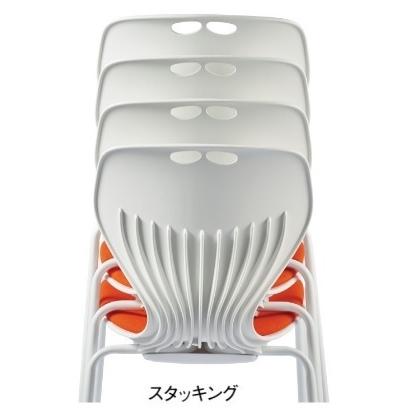 テーブル付き椅子 メモ台付きチェア MC-424TB（キャスター付きタイプ） 