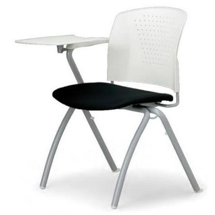 テーブル付き椅子 メモ台付きチェア MC-304TW（片肘、固定脚タイプ）｜oaks-net