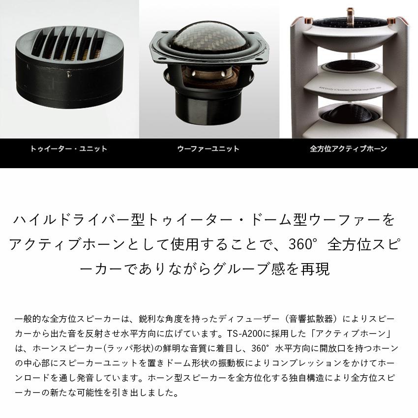 スピーカー デスクトップサイズ Egretta エグレッタ TS-A200a ハイレゾ対応 アンプ内蔵 モノラルスピーカー PC インテリア リビング 新築 インテリアの画像