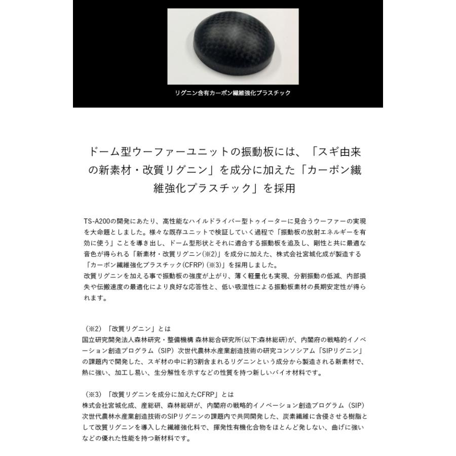 スピーカー デスクトップサイズ Egretta エグレッタ TS-A200a ハイレゾ対応 アンプ内蔵 モノラルスピーカー PC インテリア リビング 新築 インテリアの画像
