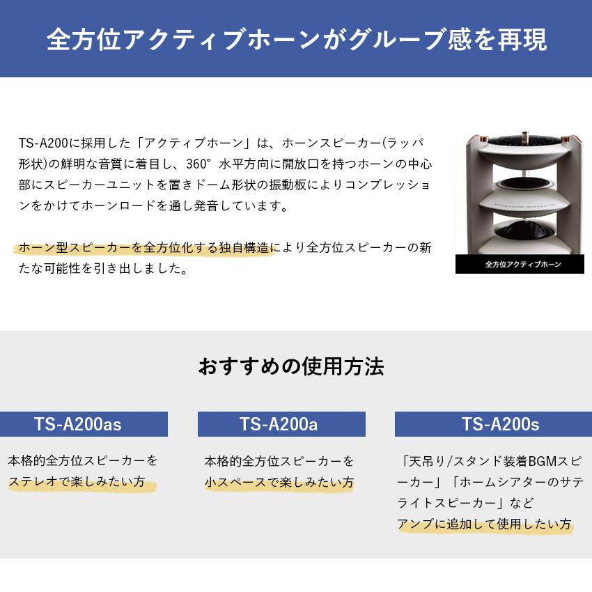 スピーカー デスクトップサイズ Egretta エグレッタ TS-A200a ハイレゾ対応 アンプ内蔵 モノラルスピーカー PC インテリア リビング 新築 インテリアの画像