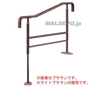 安寿 上がりかまち用手摺り ともし火赤銅色 SM-950F(531-068) 手すり-歩行補助、転倒防止