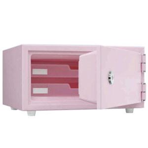 家庭用金庫 耐火金庫 リバーシブル錠タイプ ペールピンク CPS-30K PP