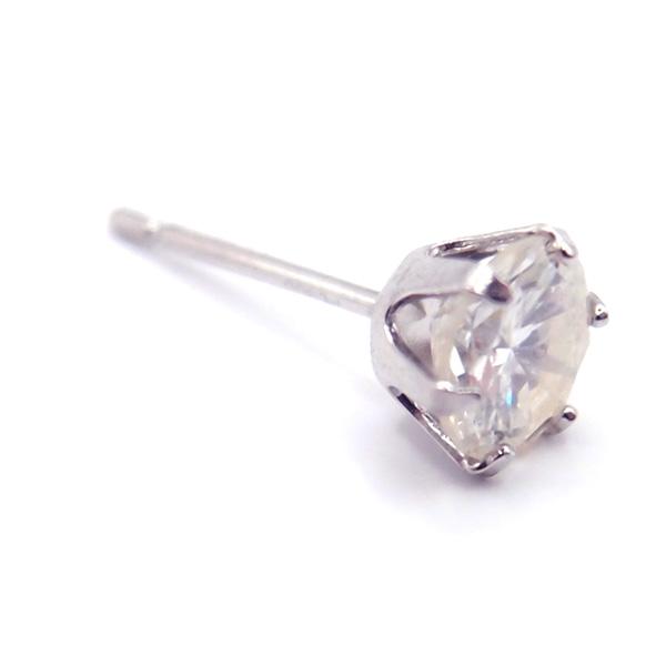 【送料無料】プラチナ製天然ダイヤ片耳ピアス0.43ct■4177｜oasis0425｜03