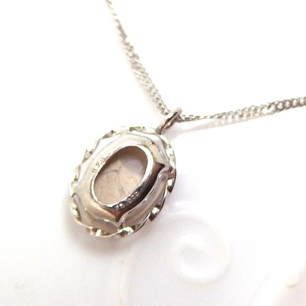 送料無料】プラチナ製オーストラリア産天然オパールネックレス