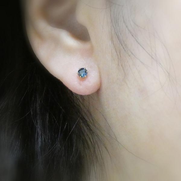 送料無料】K18YGブルーサファイアピアス0.46ct□4578 : OASIS夢