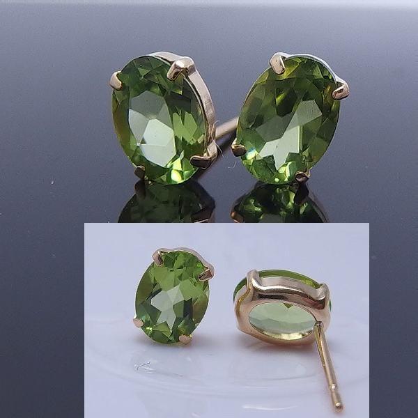 送料無料】k18カシミールペリドット大粒ピアス□6758y : OASIS夢