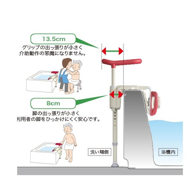 アロン化成 浴槽手すり 浴室手すり お風呂 介護用 入浴グリップ 安寿