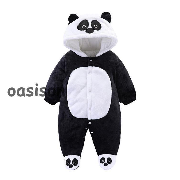 長袖 ロンパース 防寒着 つなぎ 秋冬 新生児 幼児 帽子付き 中綿