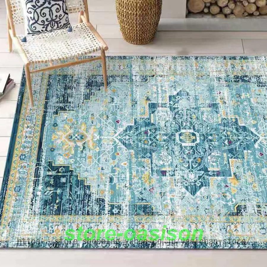 ラグ カーペット 3畳 ペルシャ絨毯風 160X230CM 滑り止め 花柄 洗える