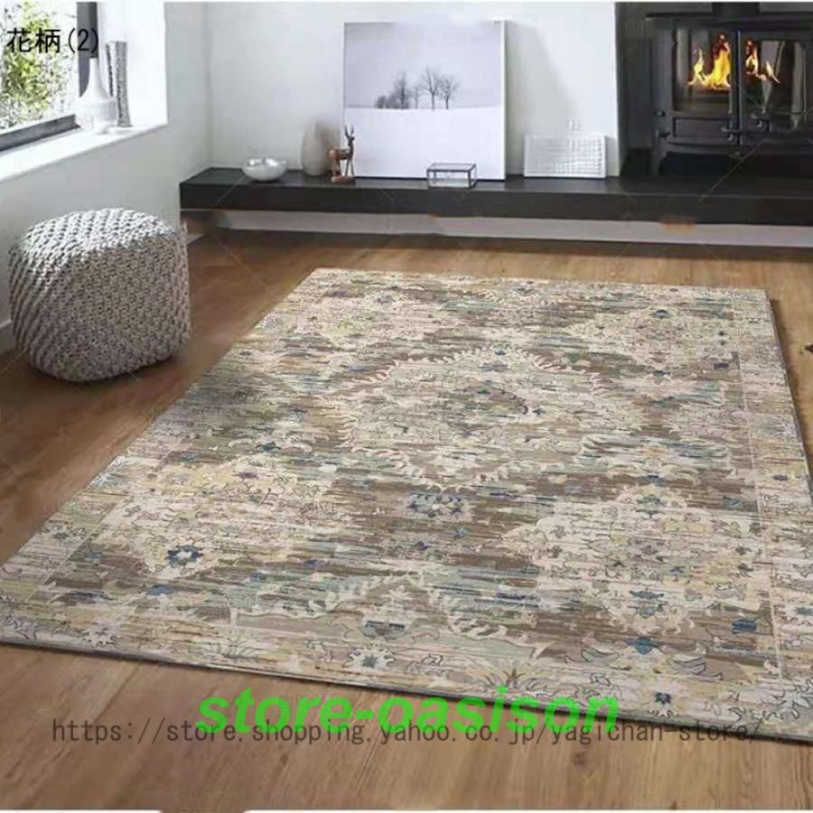 爆買 ラグ カーペット 3畳 ペルシャ絨毯風 160X230CM 滑り止め 花柄
