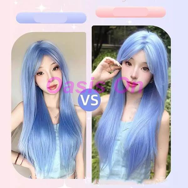 ウィッグ フルウィッグ ロングストレート 女性 レディース ゆめかわ