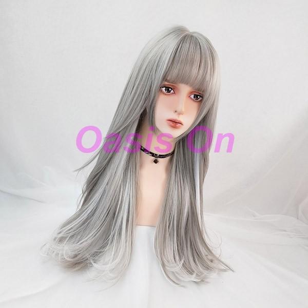 ウィッグロングストレート コスプレ WIGGY RICH ストレートロング ウィッグ ファッションウィッグ