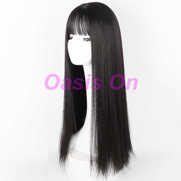 ウィッグ フルウィッグ 長髪 ブラック ロング ストレート ロング