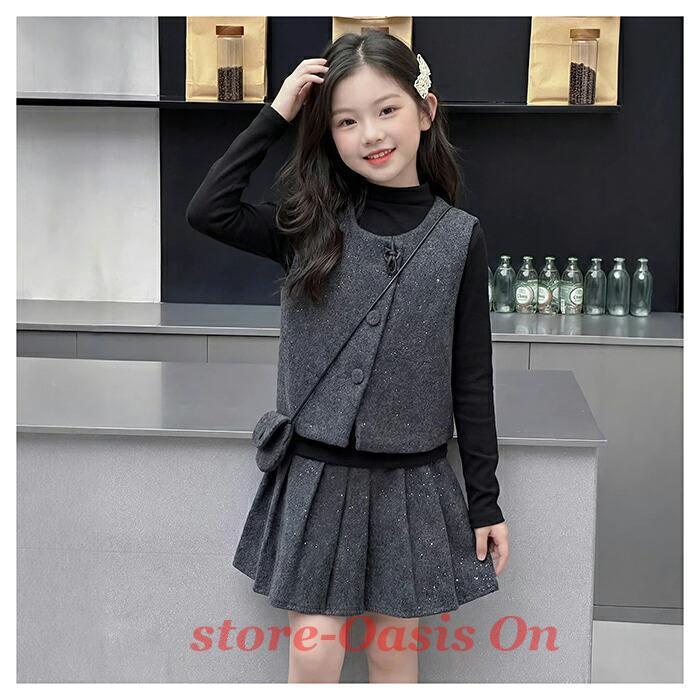 子供服 スーツ セットアップ フォーマル 上下セット 4点 韓国服 