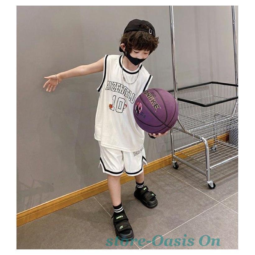ユニフォーム 子供用 ジュニア用 バスケットボールウエア 袖なし