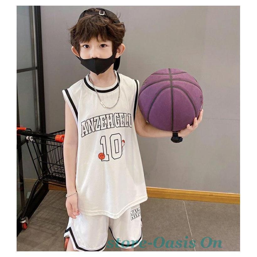 ユニフォーム 子供用 ジュニア用 バスケットボールウエア 袖なし