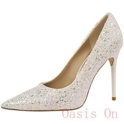 ラメ入りクリーム色ポインテッドトゥハイヒール DIANA　結婚式　キラキラ ハイヒール レディース パンプス 痛くない 結婚式 グリッター ポイン