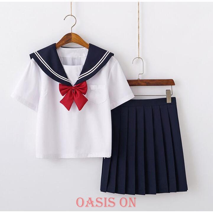 セーラー服 制服 3点上下セット コスプレ 学生服 シャツ 半袖 スカート