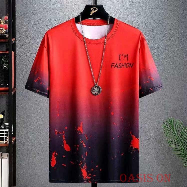 Tシャツ シンプル グラデーション トップス tシャツ 涼しい 半袖 接触