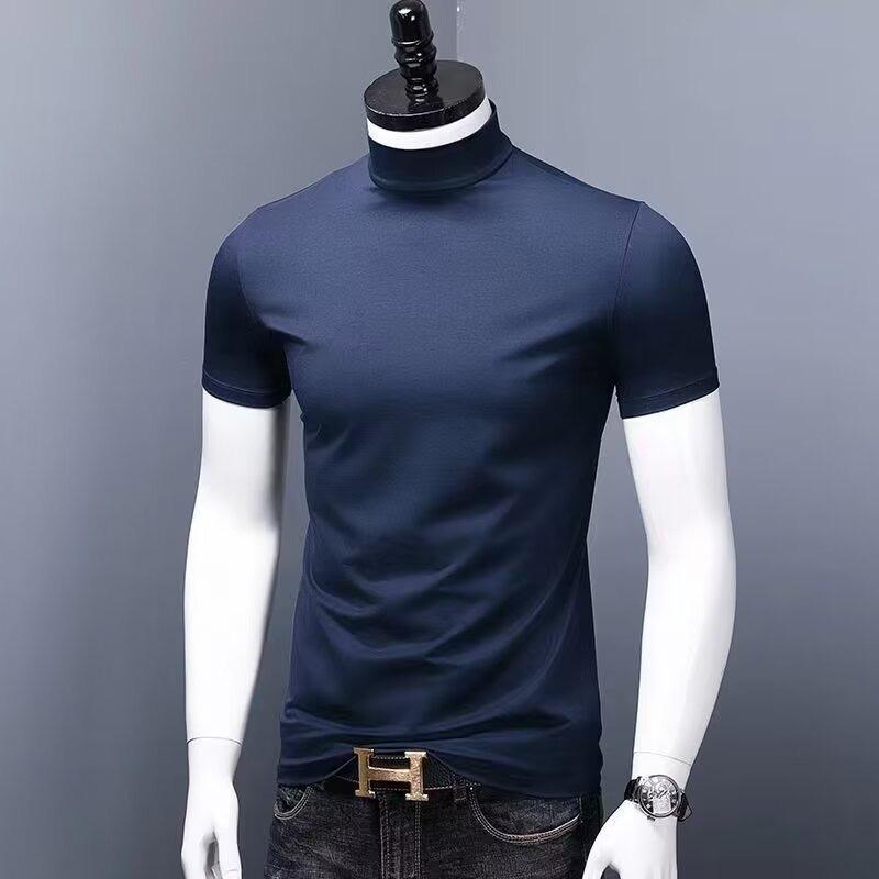 接触冷感 春 ハイネックシャツ tシャツ モックネック 半袖 トップス 夏