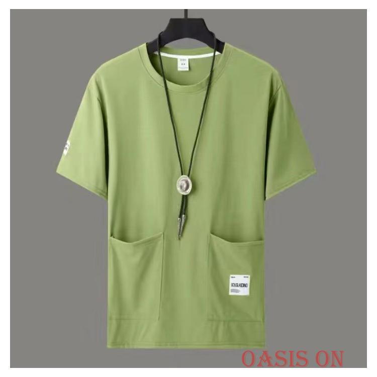 半袖tシャツ 2枚セット Tシャツ ポケット付き メンズ tシャツ クルー
