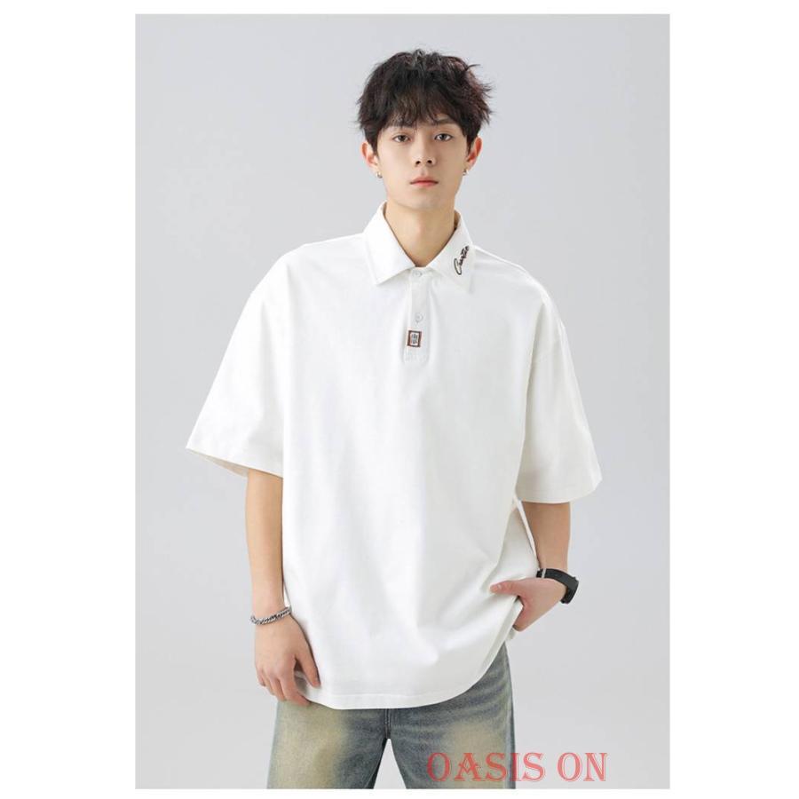 ポロシャツ トップス 半袖ポロシャツ メンズ 半袖 夏服 tシャツ