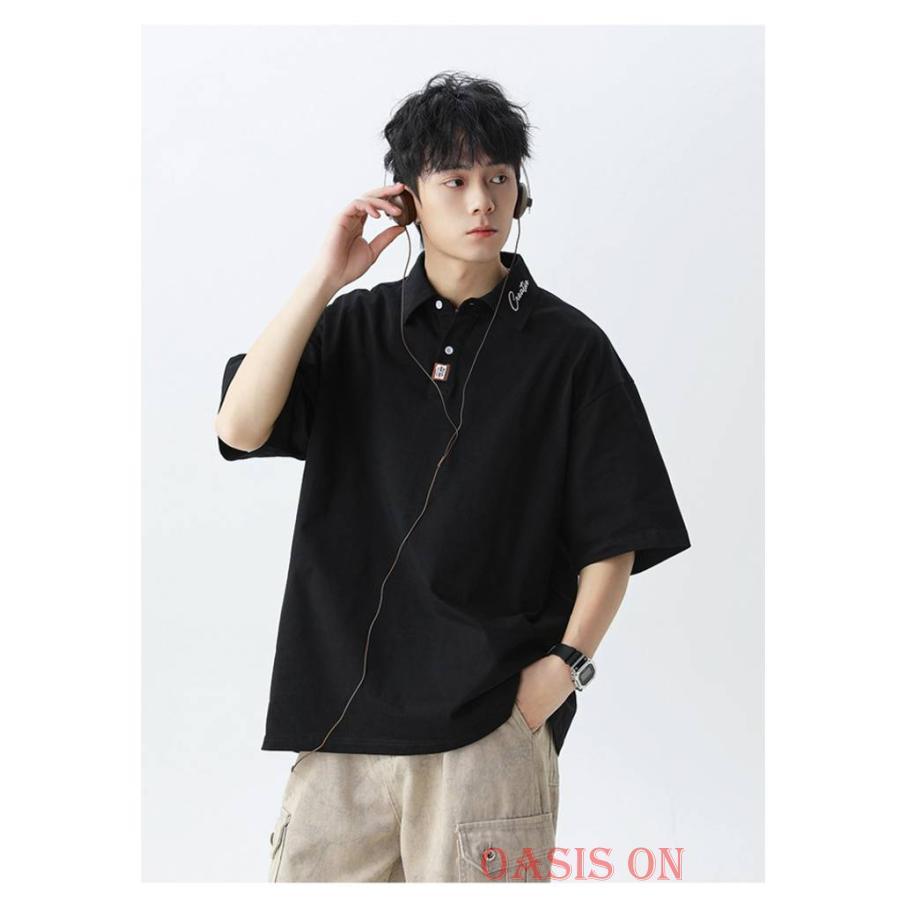 ポロシャツ トップス 半袖ポロシャツ メンズ 半袖 夏服 tシャツ