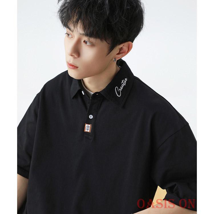 ポロシャツ トップス 半袖ポロシャツ メンズ 半袖 夏服 tシャツ