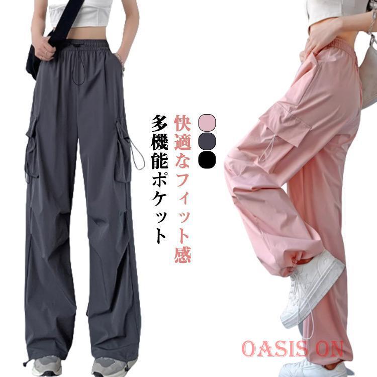 カーゴパンツ ウエストゴム フィット感 多機能ポケット 洗濯しやすい