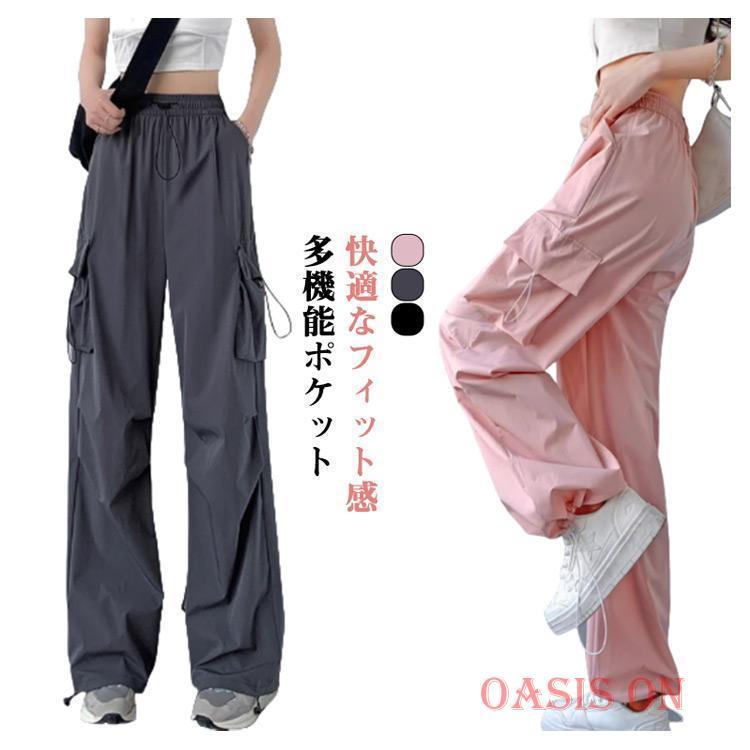 カーゴパンツ ウエストゴム フィット感 多機能ポケット 洗濯しやすい