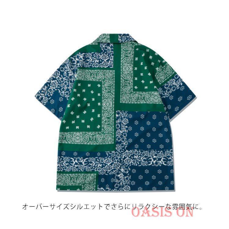 ハーフパンツ 上下セット ペイズリー柄 バンダナ柄 メンズ