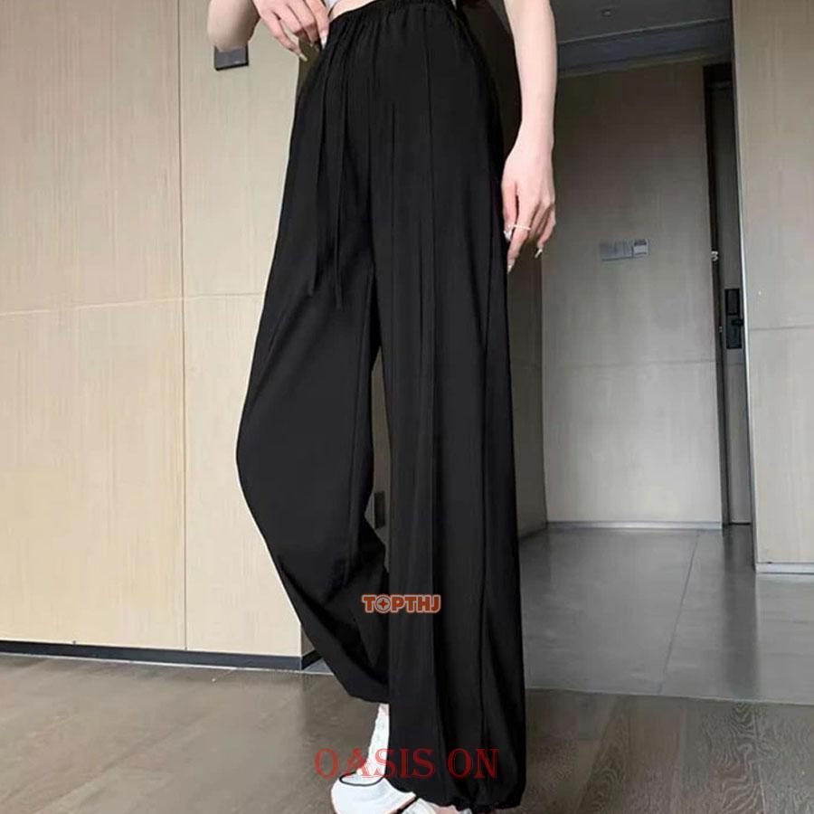 アイスシルクパンツ レディース 涼感 夏 接触冷感 通気 速乾 UVカット