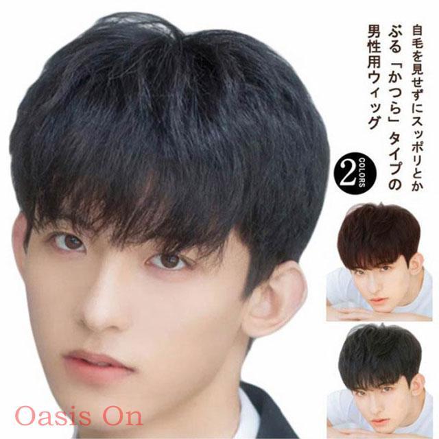 人毛100％ メンズウィッグ 自然 メンズウイッグ 用ウィッグ 男性用