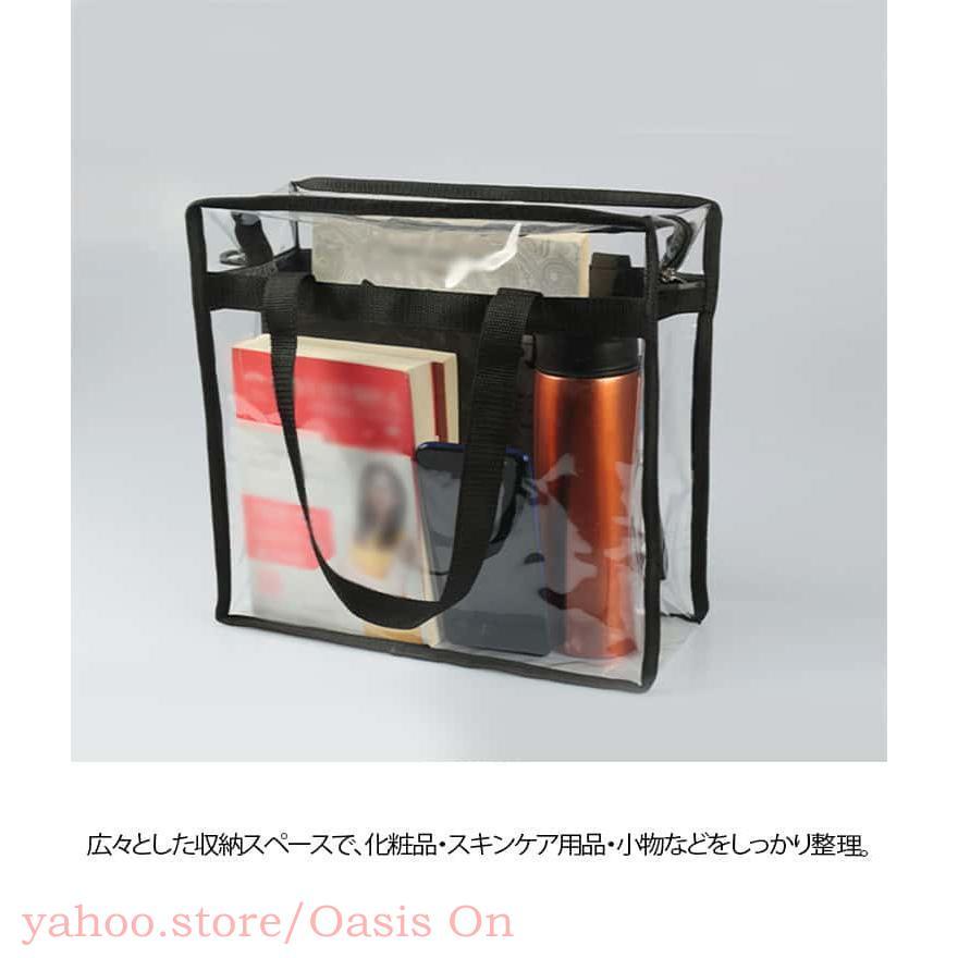 クリアバッグ ショルダー トートバッグ 2WAY 手提げ 肩掛け ビニール