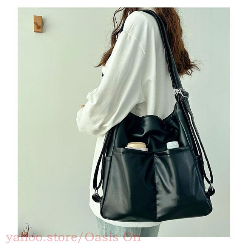 2way 3wayバッグ ショルダーバッグ 肩掛け リュック レザー レディース