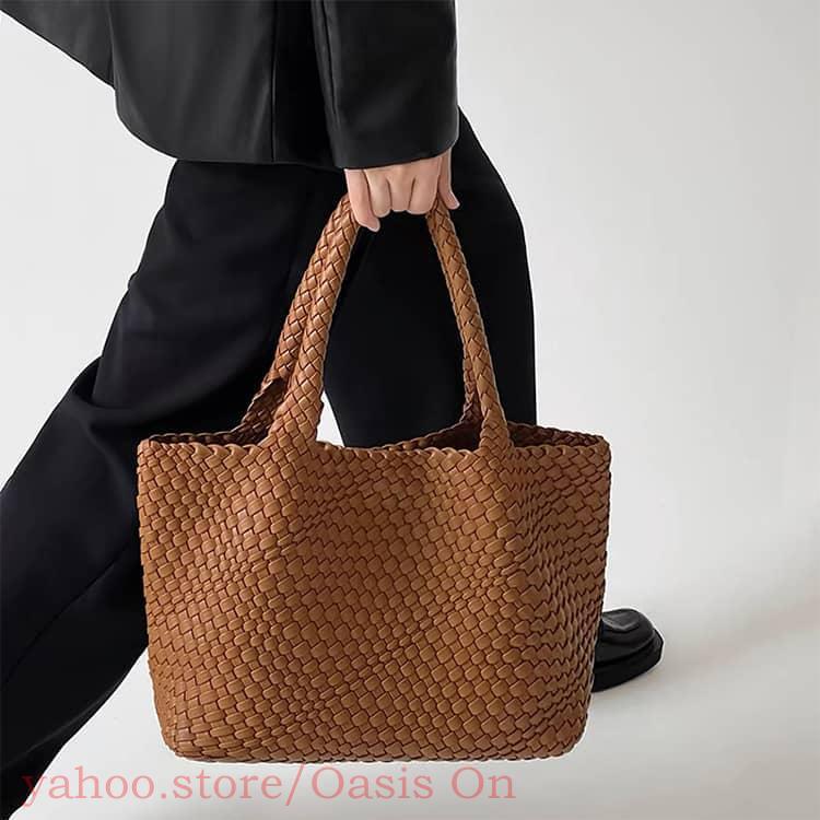 MAX MARA 編み込み A4収納 トートバッグ 肩がけ f823 編み込み トートバッグ メッシュトート A4 大容量 マチ広 バッグ