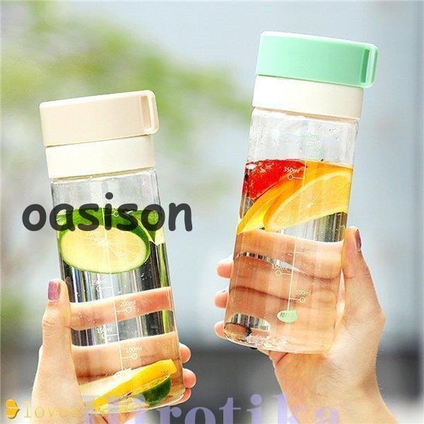 水筒 500ml クリアボトル 目盛り フィルター付き ウォーター