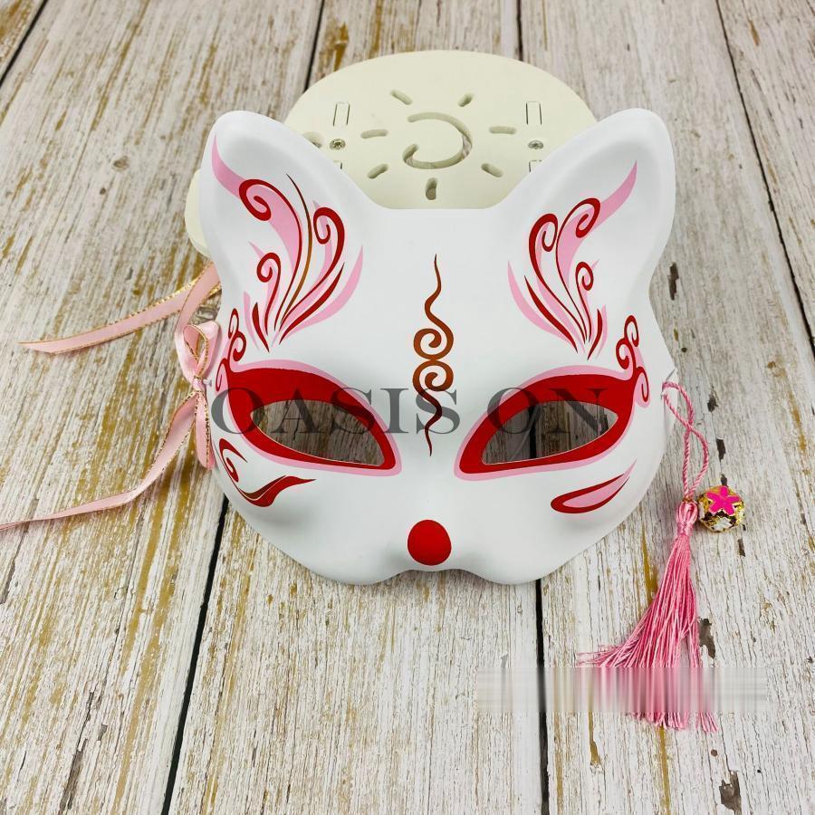 お祭り狐お面 Amazon.co.jp: 2点セット 狐面 仮面 半面 きつね お面 鈴付き 狐