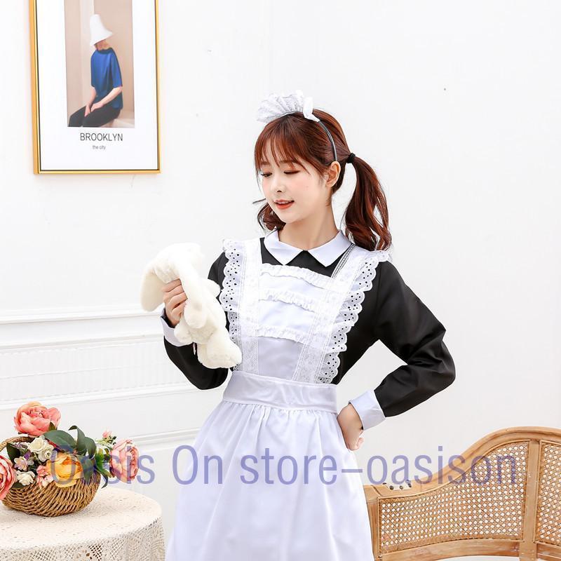 メイド服 レディース ロングコスプレクラシックメイド服コスチューム