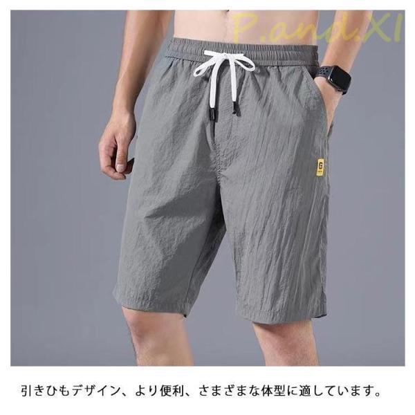 夏服 ビーチ ショートパンツ 短パン ゴルフ 五分パンツ グレー 春服