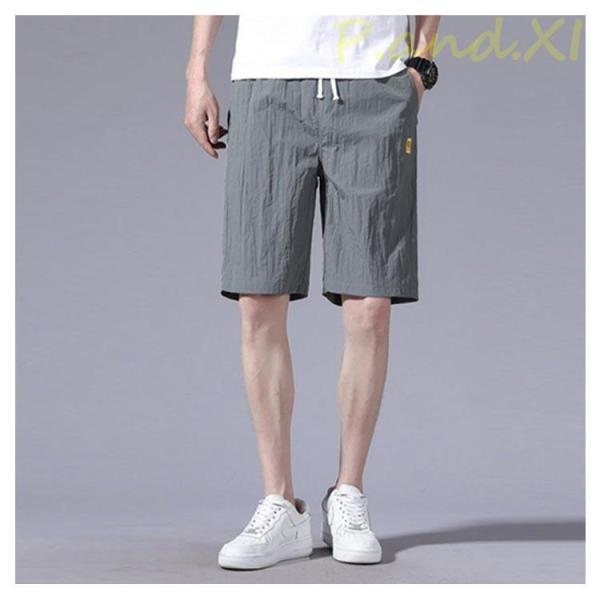 夏服 ビーチ ショートパンツ 短パン ゴルフ 五分パンツ グレー 春服