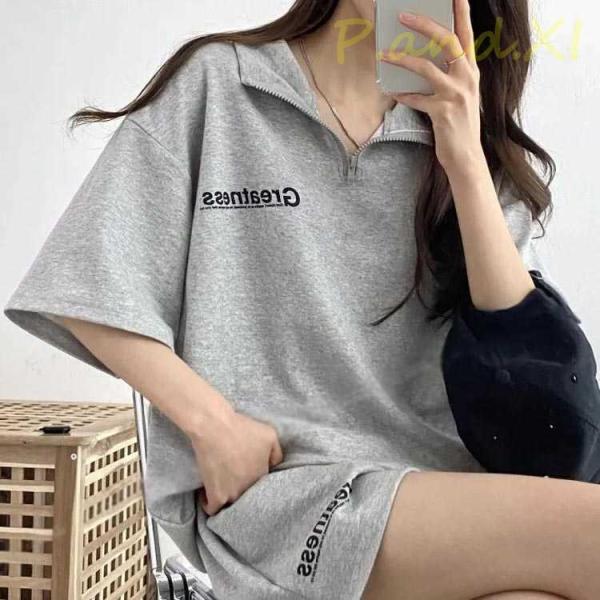 スウェット 半袖 レディース セットアップ 半袖tシャツ スウェット