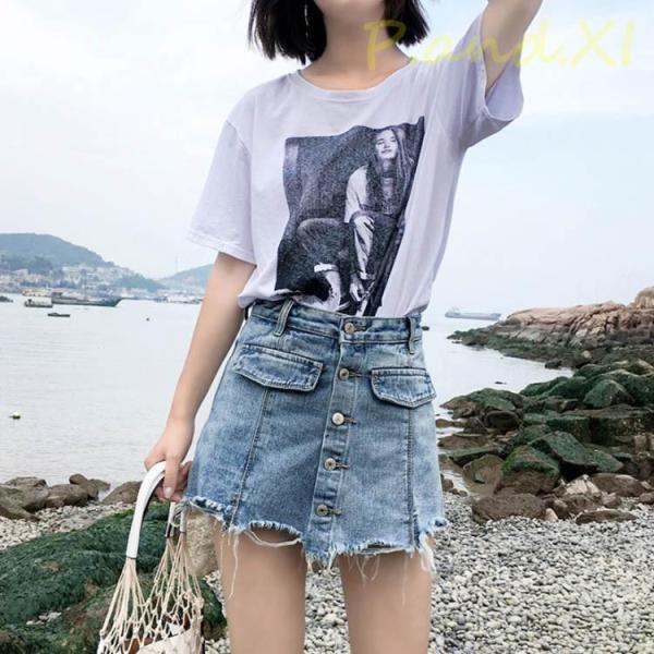 キュロットスカート デニムスカート レディース ショートパンツ