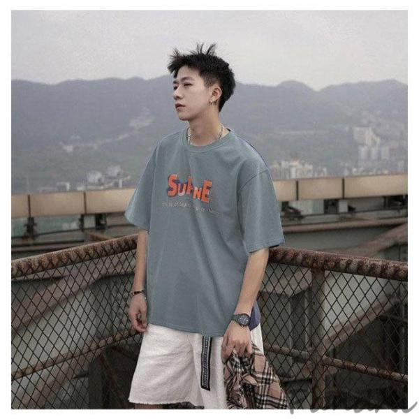 tシャツ メンズ 韓国ファッション ビッグシルエット カットソー ビッグ