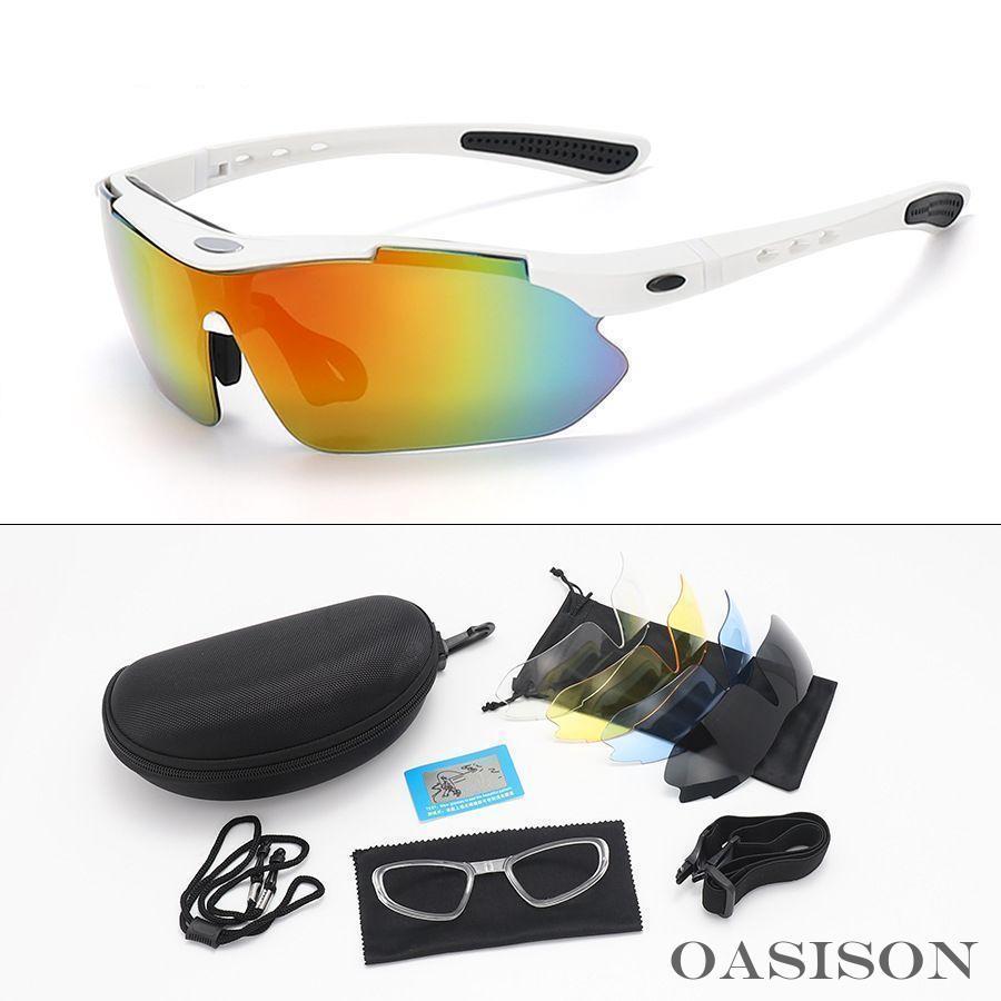 ゴルフ スポーツサングラス 交換レンズ付き スポーツサングラスセット サングラス 交換レンズ4枚付き 運動用