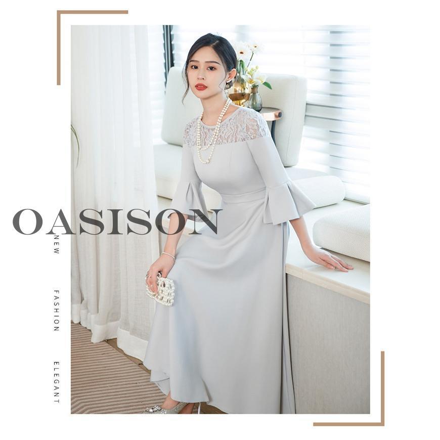 ラスト1点　ロングワンピース シフォン パーティードレス 結婚式 同窓会 結婚式 ワンピース ドレス パーティードレス ロングドレス S M L XL