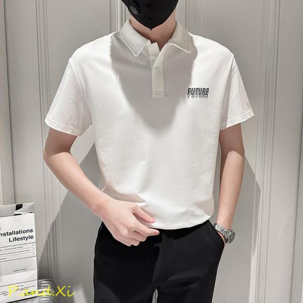 polo ポロシャツ スリムフィット 白 半袖 ポロシャツ スリムフィット メンズ POLO半袖 無地 ドライ 吸汗 速乾