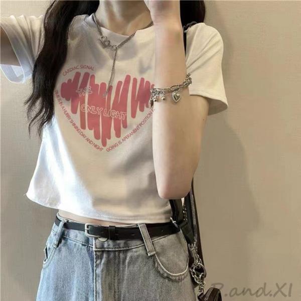 レディース Tシャツ tシャツ 半袖 カットソー トップス クロップド