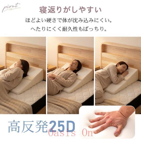 三角枕 三角クッション 傾斜枕 背中クッション 傾斜約15° 折りたたみ式